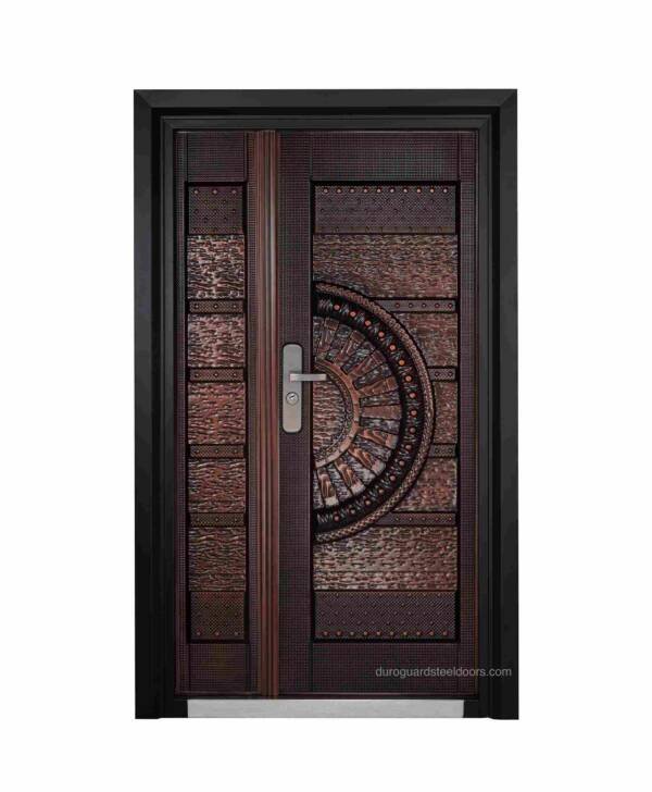 DGC51 – Designer Steel Door with Embossed Copper Pattern & High-Security Locking